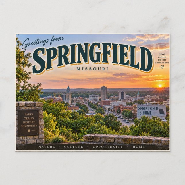 Postal Springfield Missouri (Anverso)