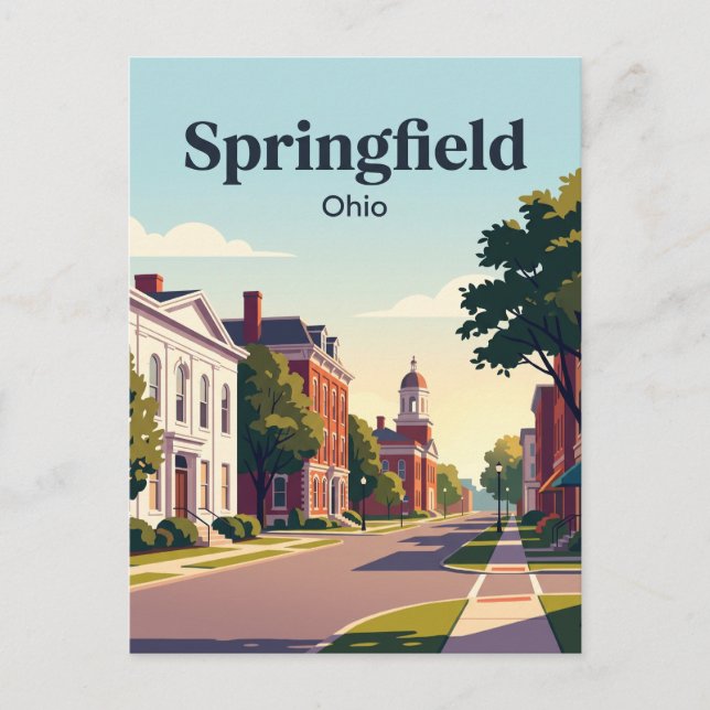 Postal Springfield, Ohio (Anverso)