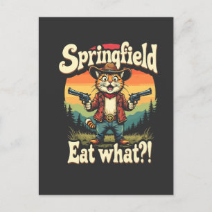Postal Springflied Come Qué Trump Elección Gato Vaquero  