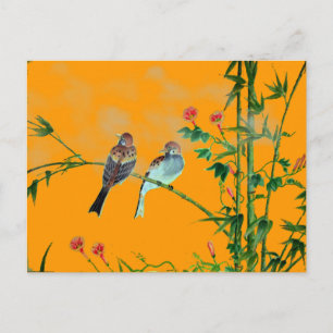 Postal Springtime Sparrows