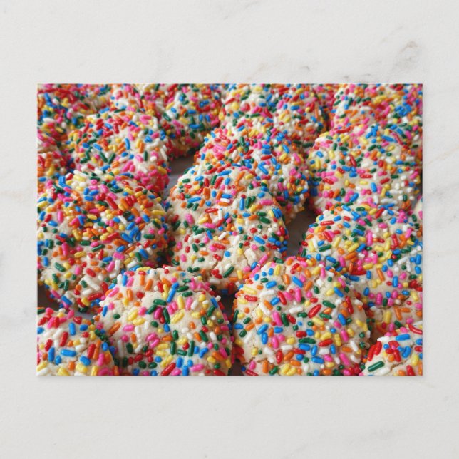 Postal Sprinkle Cookies Fun Baking Photography (Anverso)