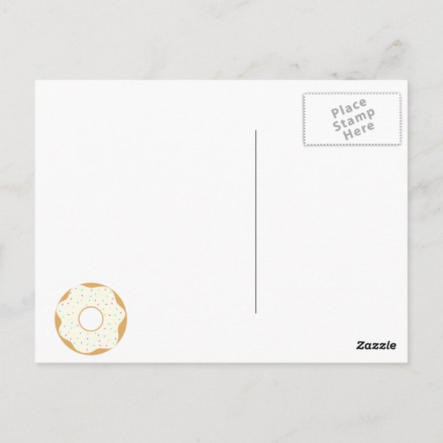 Postal Sprinkly Donut (Reverso)