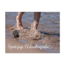 ¡Spritzige Urlaubsgrüße direkt aus dem Meer!