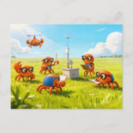Postal Spy Crabs Learning How Weather Station Works