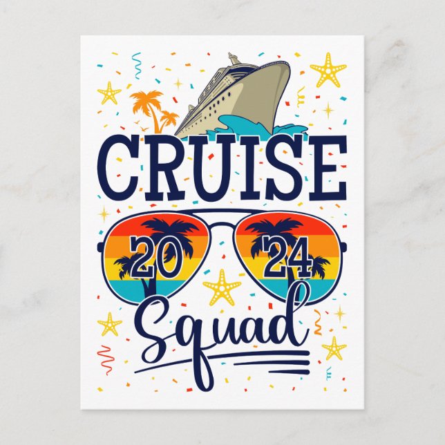 Postal Squad de Crucero Vacaciones 2024 (Anverso)