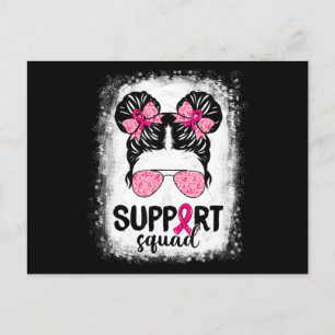 Postal Squad Messy Bun Guerrero Rosa Cáncer de Mama