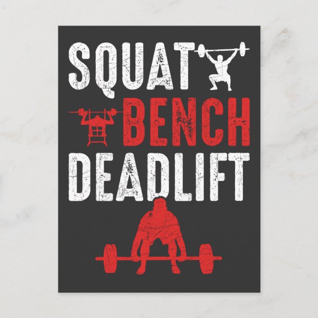 Postal Squat Bench Deadlift Gym Workup (Anverso)