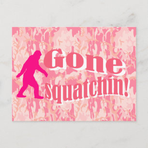 Postal Squatching en camuflaje rosa
