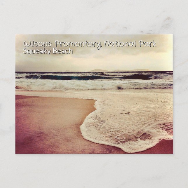 Postal Squeaky Beach, Wilsons Prom (Anverso)