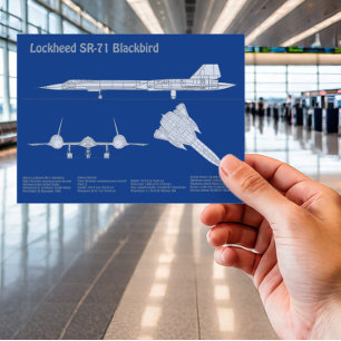 Postal SR-71 Blackbird - Planos de avión ABD