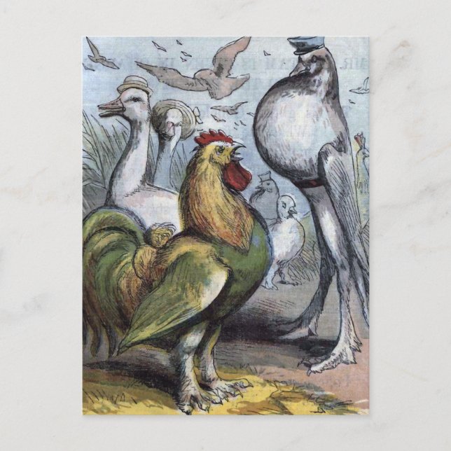 Postal "Sr. Bantam" Ilustracion Vintage (Anverso)