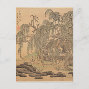 Postal Sr. Cinco Sauceces Wuliu Tao Yuanming por Hongshou