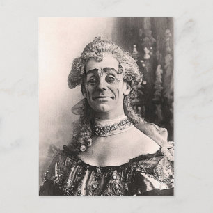 Postal Sr. Dan Leno como madre ganosa
