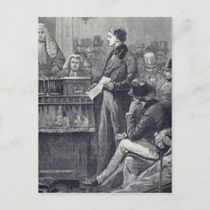 Postal Sr. Gladstone pronunciando su discurso de investid