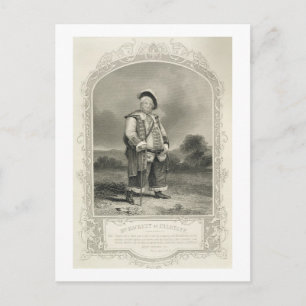 Postal Sr. Hackett como Falstaff, en la primera parte de