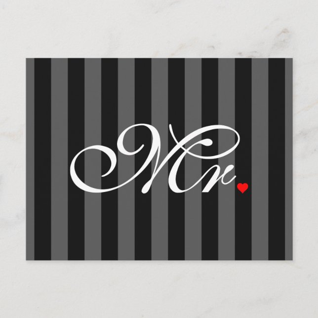 Postal Sr. Husband Groom Sus Hers Nuevos Caminos (Anverso)