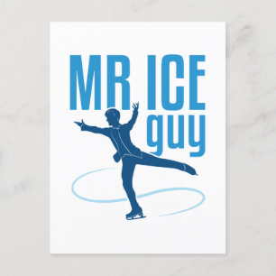 Postal Sr Ice Guy Figura Patinaje Hombres Patinaje Niños