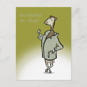 Postal Sr. Okapi (texto personalizable)