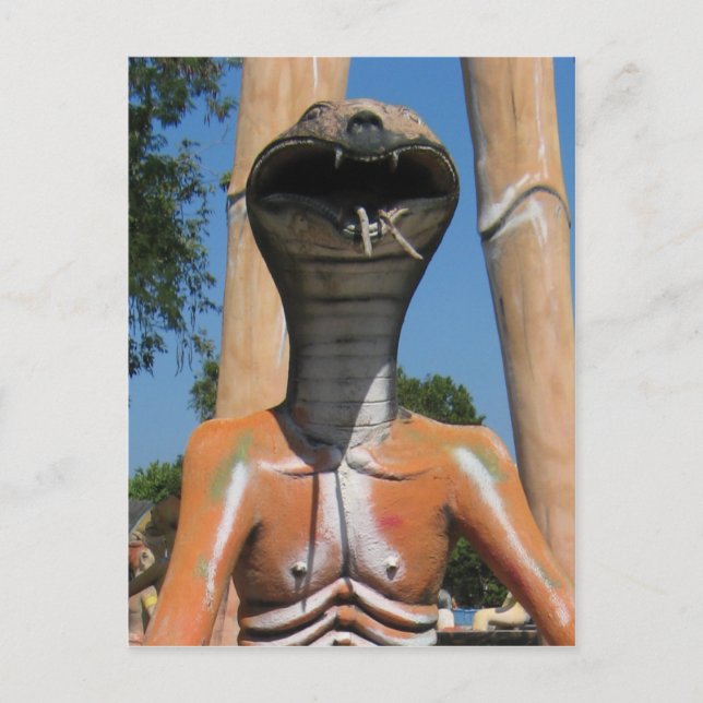 Postal Sr. Snake AKA Cobra Jefe ... Infierno Budista (Anverso)