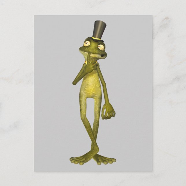 Postal Sr. Warts el Personalizado Frog (Anverso)