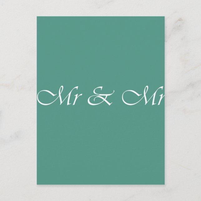 Postal Sr. y Sr. Typography (Anverso)