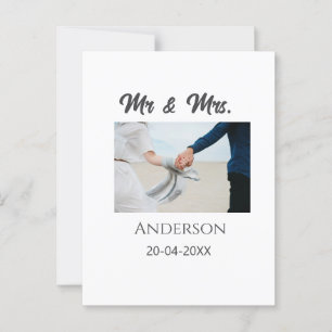 Postal Sr y Sra agregan apellido fecha año favor de la bo