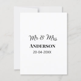 Postal Sr y Sra agregan nombre de familia fecha año favor