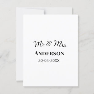 Postal Sr y Sra agregan nombre de familia fecha año favor