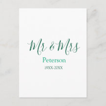 Sr y Sra apellido año de boda compromiso