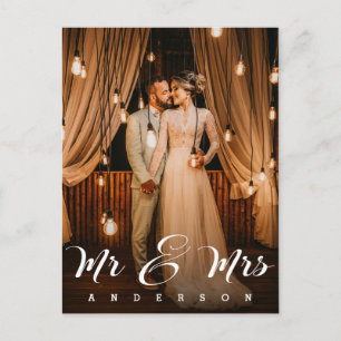Postal Sr. y Sra.   Foto boda Gracias