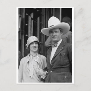 Postal Sr. y Sra. Tom Mix