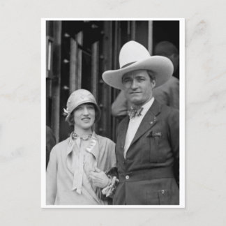 Postal Sr. y Sra. Tom Mix