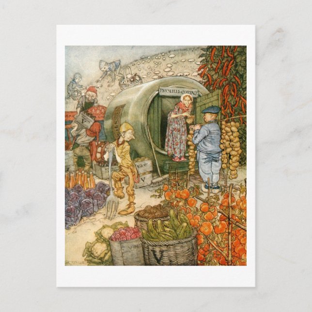 Postal Sr. y Sra. Vinegar en casa (Anverso)