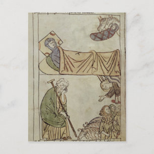 Postal Sra. 108 fol.168 La Natividad, de una Biblia