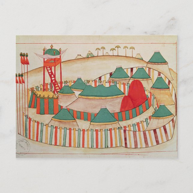 Postal Sra. 1671 Campamento Imperial, c.1580 (Anverso)