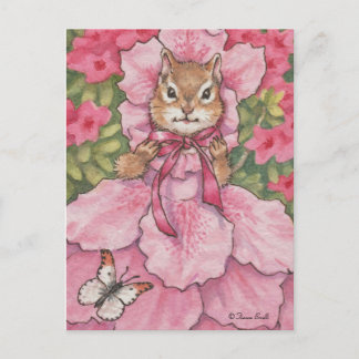 Postal Sra. Azalea Chipmunk Postcard