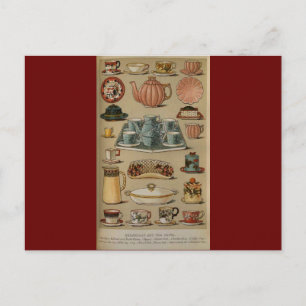 Postal Sra. Beeton Breakfast Tea China Crockery