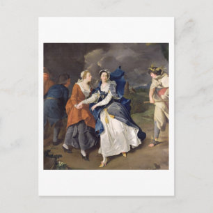 Postal Sra. Cibber (1714-66) como Cordelia, 1755 (aceite