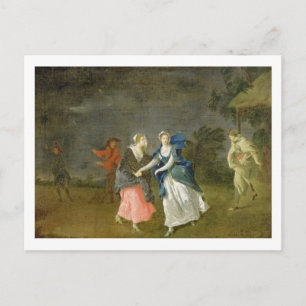 Postal Sra. Cibber como Cordelia, c.1755 (aceite sobre li