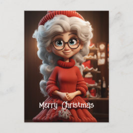 Postal Sra. Claus Knit Vestido