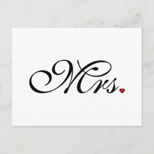 Postal Sra. Esposa Novia Su Recién Matrimonio