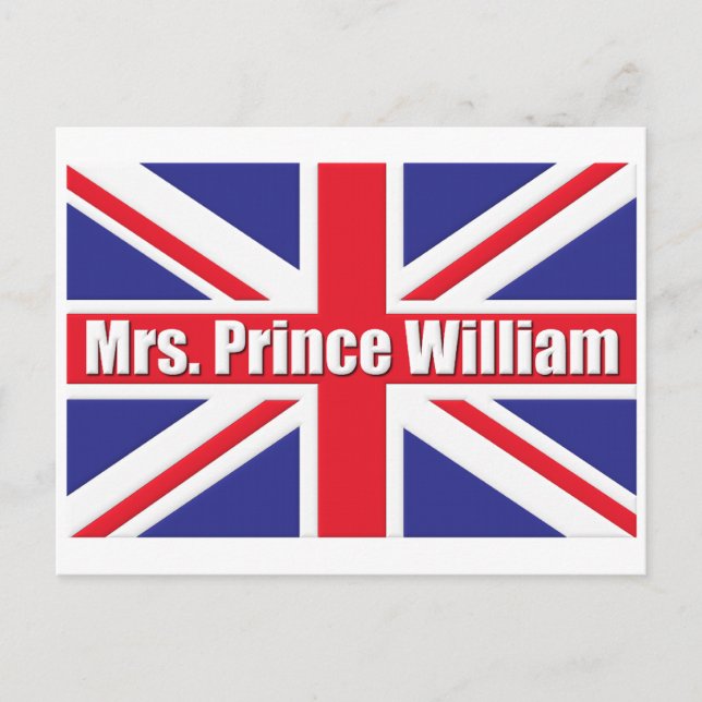 Postal Sra. Prince William (Anverso)