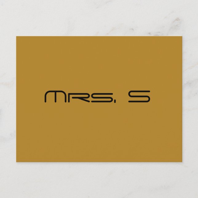 Postal Sra. S madre adoptiva de Orphan Black (Anverso)