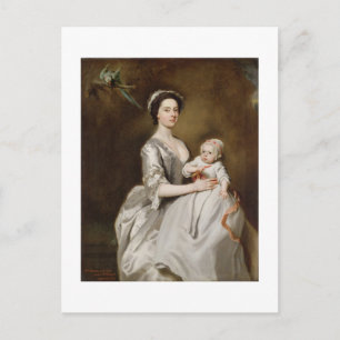 Postal Sra. Sharpe y niño, 1731 (aceite sobre lienzo)