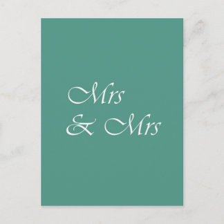 Postal Sra. y Sra. Typography