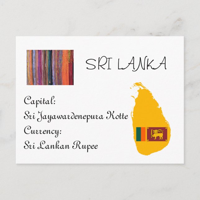 Postal Sri Lanka (Anverso)