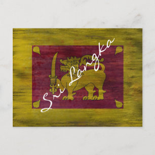Postal Sri Lanka angustió la bandera de Sri Lanka