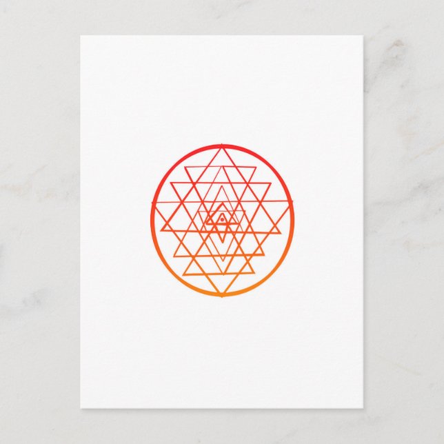 Postal Sri Yantra (Anverso)
