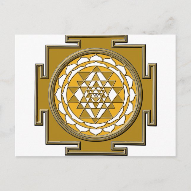 Postal Sri Yantra Bronze (Anverso)
