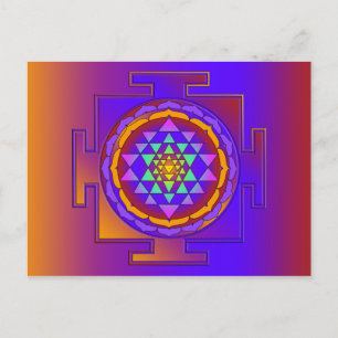 Postal SRI YANTRA colorido + tus ideas